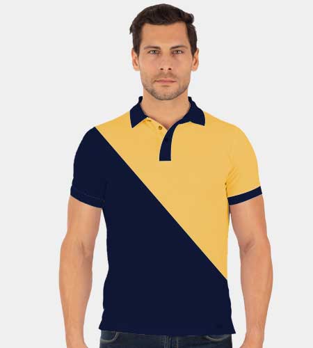 Tailormade Cross Panel Cut & Sew Polo Shirt