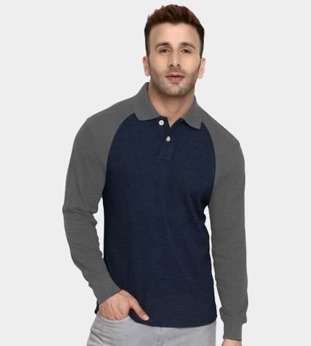 custom Tailormade Raglan Full Sleeves Polo Shirt